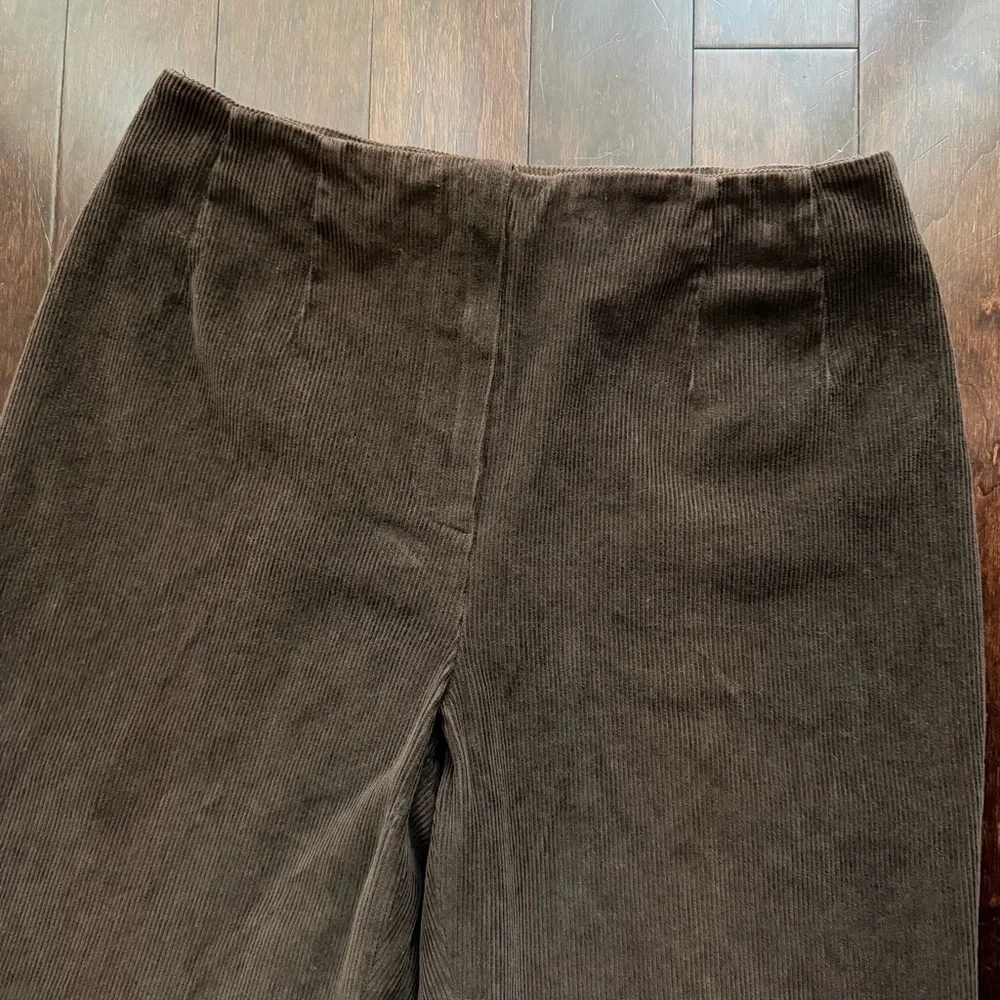 Piazza Sempion Sophia Brown Corduroy Pants Size IT 42 Women’s 6/8 Straight Leg - Picture 3 of 8